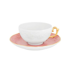 Чайный сервиз Vivian Rose 15 предметов Porcel Белый, Золотой, Розовый