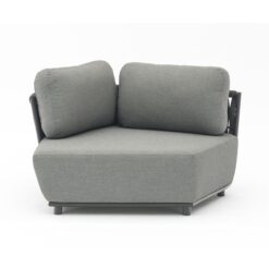 Садовый модульный диван HUG (серый, изогнутый) Couture Jardin 
