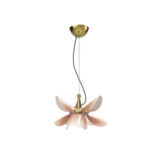 Потолочный светильник Blossom (розовый с золотым) Lladró