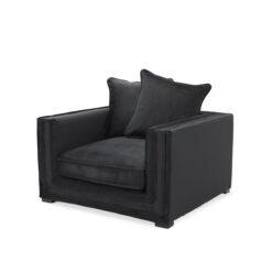 Кресло MENORCA (чёрное) Eichholtz Черный