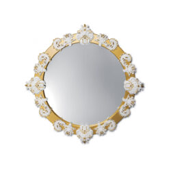 Настенное зеркало Round Large (золотой глянец) Lladró 
