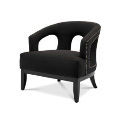 Кресло Adam (черное) Eichholtz Черный