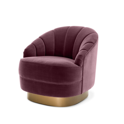 Кресло HADLEY (красно-пурпурное) Eichholtz Фиолетовый