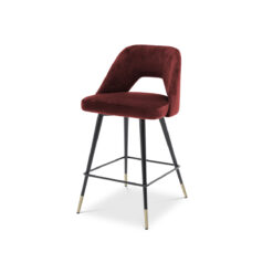 Полубарный стул Avorio (бордовый) Eichholtz Бордовый