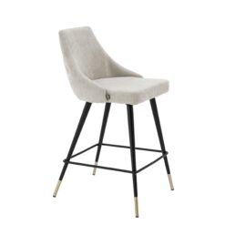 Полубарный стул Cedro (светло-серый) Eichholtz Светло-серый