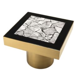 Приставной столик Tatler (квадратный, брашированная латунь) Eichholtz 