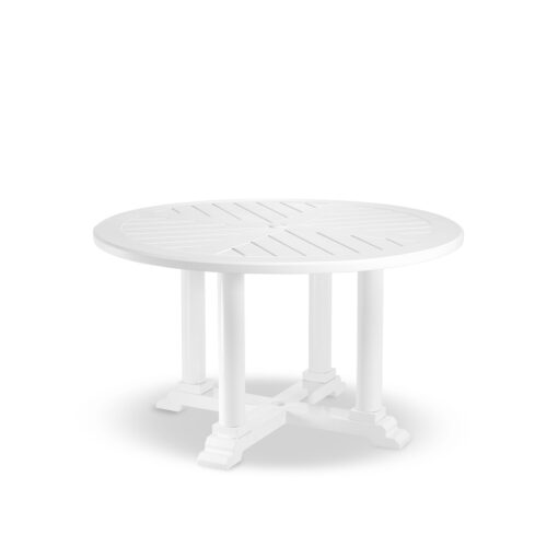 Садовый обеденный стол Bell Rive (Ø 130 см) Eichholtz Белый