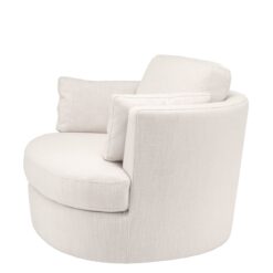 Вращающееся кресло CLARISSA (белое) Eichholtz Белый