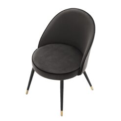 Набор из двух обеденных стульев Cooper (серый, бархат) Eichholtz Серый
