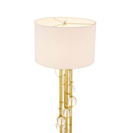 Напольная лампа LORENZO (Золотистая отделка) Eichholtz Белый