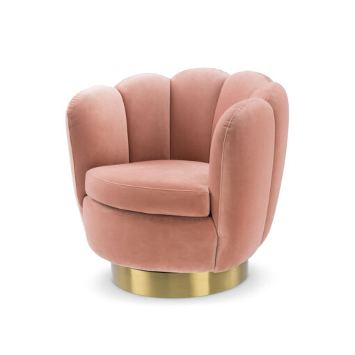 Вращающееся кресло MIRAGE (розовое) Eichholtz Розовый