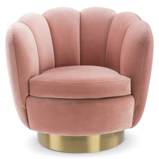 Вращающееся кресло MIRAGE (розовое) Eichholtz Розовый