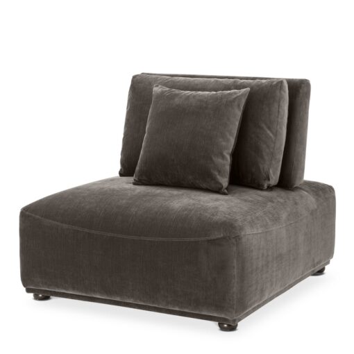 Кресло Mondial (темно-серое) Eichholtz Темно-серый