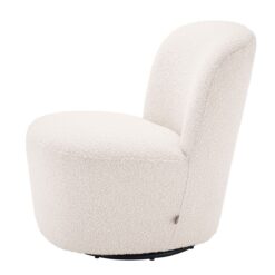 Вращающееся кресло DORIA (кремовое) Eichholtz Белый