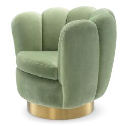 Вращающееся кресло MIRAGE (зеленое) Eichholtz Зеленый
