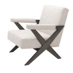 Кресло Érudit (светло-серое) Eichholtz Светло-серый