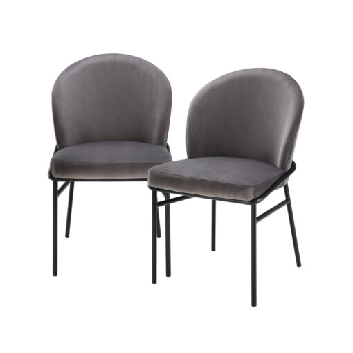 Набор из двух обеденных стульев Willis (серый) Eichholtz Серый