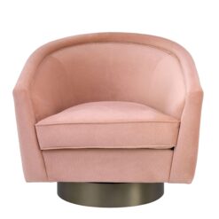 Вращающееся кресло CATENE (розовое) Eichholtz Розовый