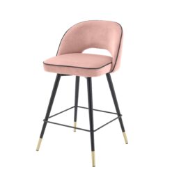 Набор из двух полубарных стульев Cliff (розовый) Eichholtz Розовый