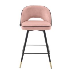 Набор из двух полубарных стульев Cliff (розовый) Eichholtz Розовый
