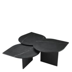 Набор из трех кофейных столиков NAPLES (чёрный) Eichholtz Черный
