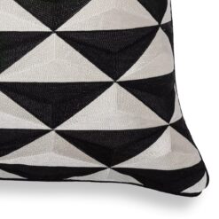 Декоративная подушка Mist (черно-белая, квадратная) Eichholtz Черно-белый