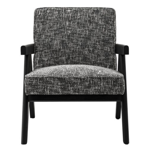Кресло Greta (серое) Eichholtz Черный