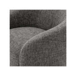 Вращающееся кресло Brice (графитовое) Eichholtz Черно-белый