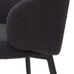 Набор из двух обеденных стульев Lloyd (черный, с подлокотником) Eichholtz Черный