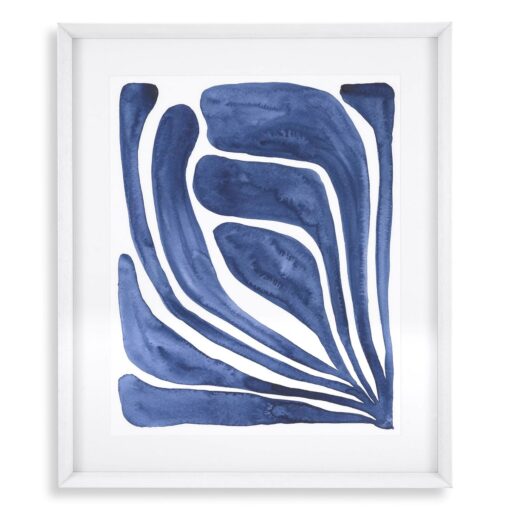 Набор из двух постеров Blue Stylized Leaf Eichholtz