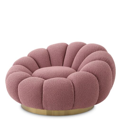 Вращающееся кресло Mello (розовое) Eichholtz Розовый