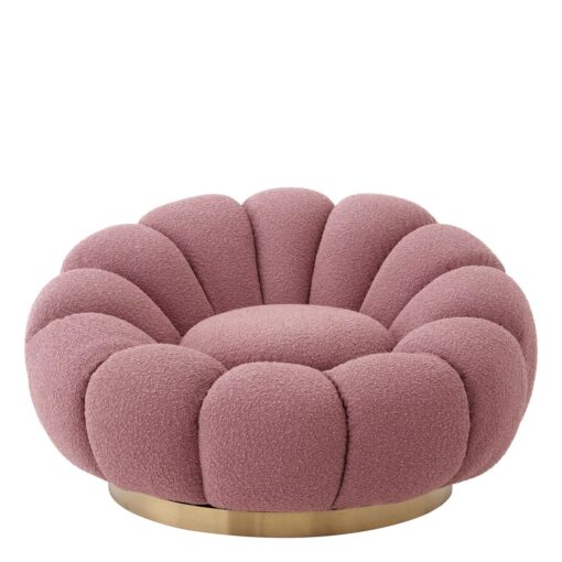 Вращающееся кресло Mello (розовое) Eichholtz Розовый