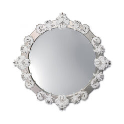 Настенное зеркало Round Large (серебристая отделка) Lladró 