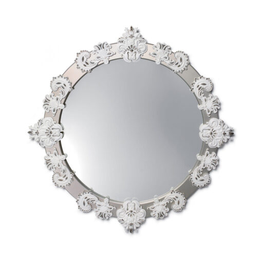 Настенное зеркало Round Large (серебристая отделка) Lladró