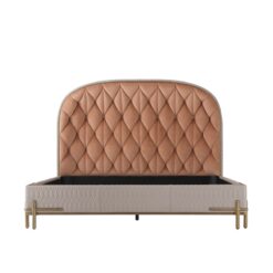 Кровать Iconic Upholstered (US King Size, светло-серая) Theodore Alexander Светло-серый