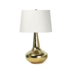 Настольная лампа Taj Metal Regina Andrew Белый, Золотой