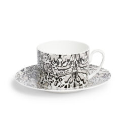 Набор из 2 чашек чайных с блюдцами LINX Roberto Cavalli Белый, Черный