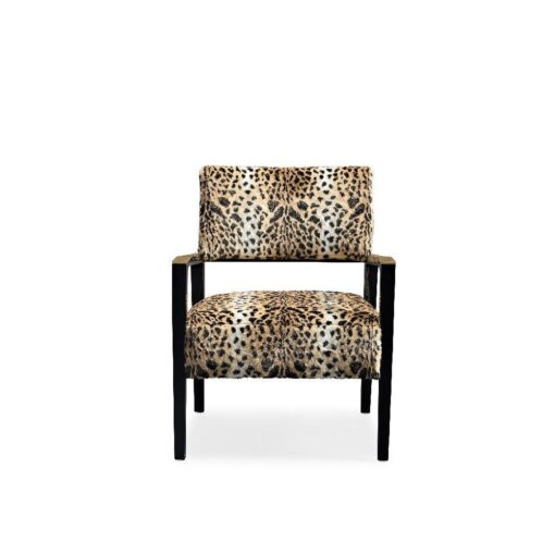 Кресло Dauphine (леопардовый принт) Caracole
