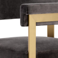 Полубарный стул Clubhouse (серый) Eichholtz Серый