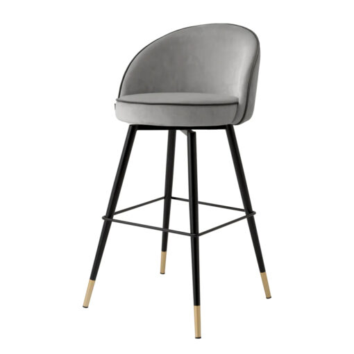 Набор из двух барных стульев Roche (светло-серый) Eichholtz Светло-серый