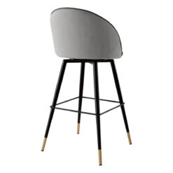 Набор из двух барных стульев Roche (светло-серый) Eichholtz Светло-серый