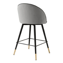 Набор из двух полубарных стульев Roche (светло-серый) Eichholtz Светло-серый