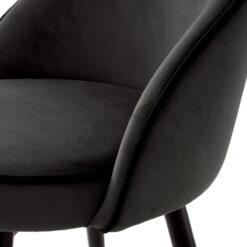 Набор из двух полубарных стульев Roche (темно-серый) Eichholtz Темно-серый