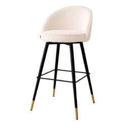 Набор из двух барных стульев Roche (кремовый) Eichholtz Кремовый