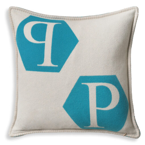 Декоративная подушка PP L (синяя) Eichholtz Белый, Синий
