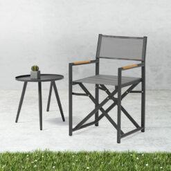 Складной садовый стул Polo (антрацит) Couture Jardin 