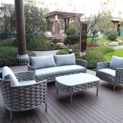 Садовый столик Loop Couture Jardin Серый