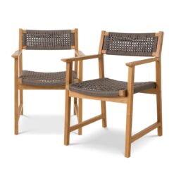 Набор из двух садовых стульев Cancun Eichholtz Серый