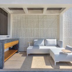 Садовый диван FLEXI (светло-серый)
