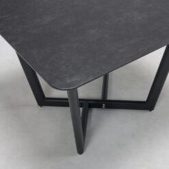 Садовый обеденный стол Club S (антрацит)  Серый, Черный